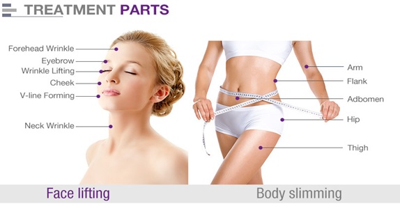 7D HIFU Face lifting tightening body contouring