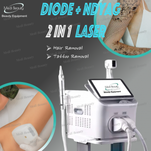 Nd Yag Diode laser 2 in 1 hair removal