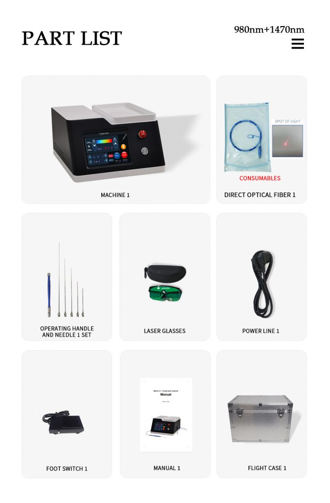 980 1470nm Diode Laser EndoLift Plastic Surgery