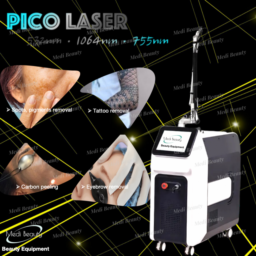 NdYag 755 1064 532 Tattoo Removal Pico