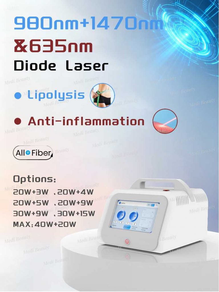 lipolysis 980nm 1470nm 635nm Medi Beauty China