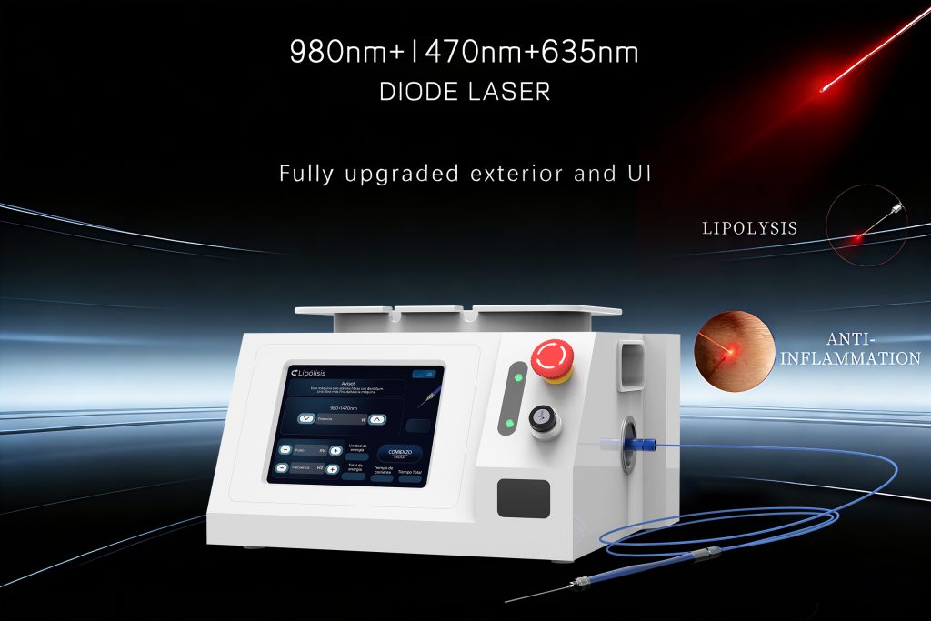 china endolaser lifting 980 1470 635nm