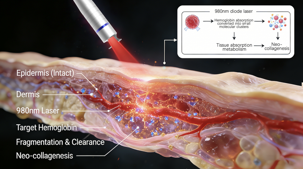 980nm Diode Laser Spider Vein